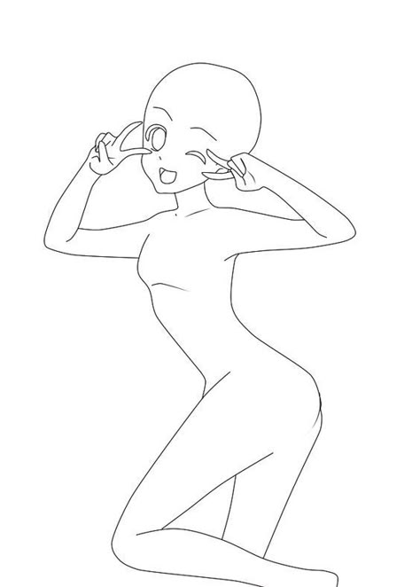 Body Templates, Drawing Anime Bodies, Easy Poses, Chibi Girl Drawings, Create Your Own Character, Base Anime, Manga Poses, References For Drawing, Drawing Process