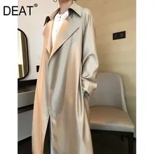 DEAT 2021 New Autumn Fashion Long Length Double Lapel Collar Sashe Women's Trench Coat High End England Style Clothes MX119|Trench| - AliExpress Woman Trench Coat, Plus Size Trench Coat, Woman Coat, Long Coat Women, Long Trench, Long Trench Coat, Belted Trench Coat, Leather Trench Coat, Coat Women