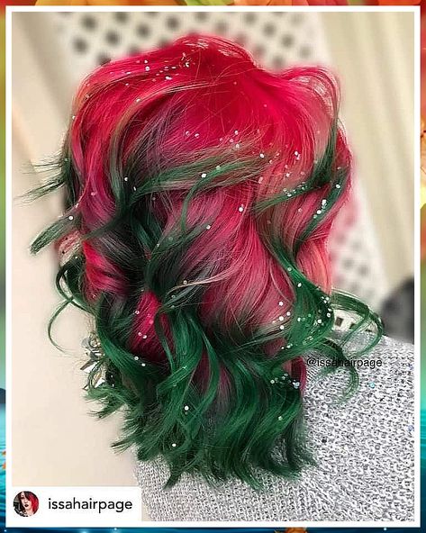 Christmas Hair Color Ideas - The Smartest and Quickest Way to Get What You Need is From Here - Click to visit IMMEDIATELY! Christmas Hair Color Ideas, Christmas Hair Color, Washable Hair Color, Kids Hair Color, Hair Color Crazy, Hair Chalk, Silver Hair Color, Temporary Hair Color, Christmas Hairstyles