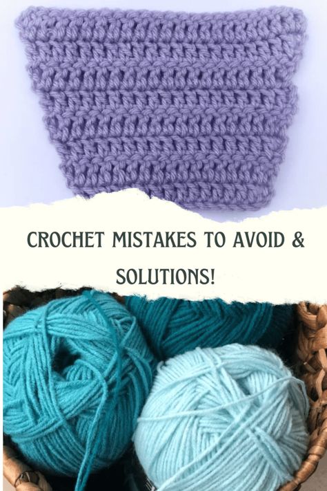 Most Common Crochet Mistakes & Solutions How To Fix Crochet Mistakes, Crochet Mistakes, Joining Crochet Squares, Crochet Square Blanket, Crochet Classes, Crochet Tips, Crochet Lovers, Crochet Hook Sizes, Crochet Squares