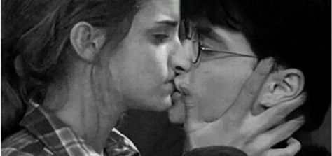 Hermione kiss Harry Harry Potter Hermione, Hermione, Harry Potter, Kiss