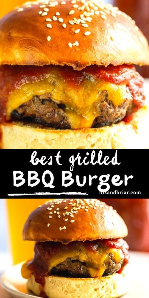 Best Bbq Burgers, Bbq Cheeseburgers, Hamburger Recipes Grilled, Bbq Hamburgers Recipe Hamburger Patties, Hamburgers On The Grill, Burger Mix Ins, Barbecue Hamburgers, Bbq Hamburger Recipe, Best Burgers On The Grill