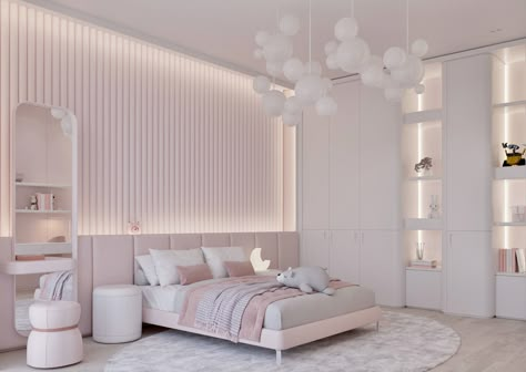 AB | POEM OF THE FOREST :: Behance Modern Girls Rooms, Child Bed, Kids Bed Design, Pink Bedroom Decor, Modern Room Decor, Small Room Decor, Kids Interior Room, Girl Bedroom Designs, Kids Interior