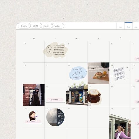 Goodnotes Photo Journal, Digital Journal Aesthetic, Study Planner Free, Month Planning, Monthly Journal, Journal App, Calendar Journal, Bulletin Journal Ideas, Notes Journal