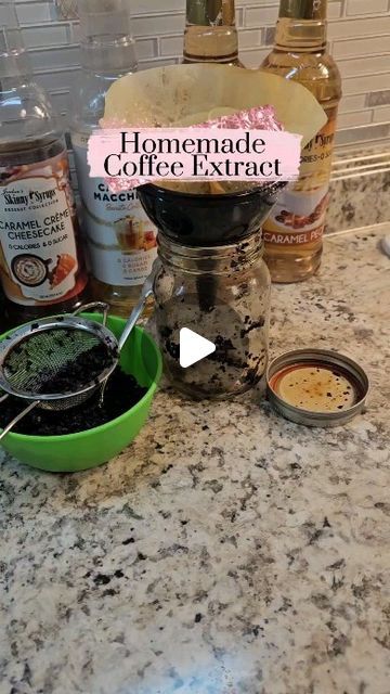 Homemade Extracts, Homemade Coffee Creamer, Coffee Creamer Recipe, Coffee Extract, Creamer Recipe, Homemade Coffee, Flavored Oils, 10k Views, Coffee Is Life