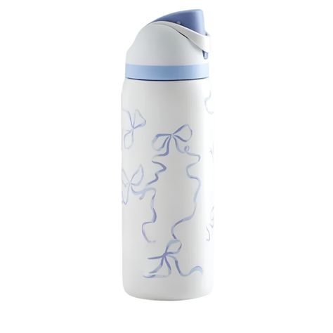 Floral Pattern Water Bottle — Chuakoo Preppy Owala Water Bottle, Owala Cup, Trendy Water Bottles, Printed Water Bottles, Cute Water Bottles, Water Bottle Design, Bow Pattern, Cute Cups, Stay Cold