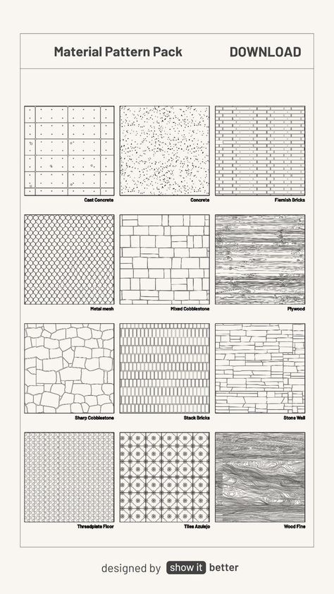 Cad Drawing Architecture, Block Layout, Texture Drawing, Material Textures, Cad Drawing, Architectural Drawings, Apartment Furniture, Photoshop Brushes, Architecture Drawing