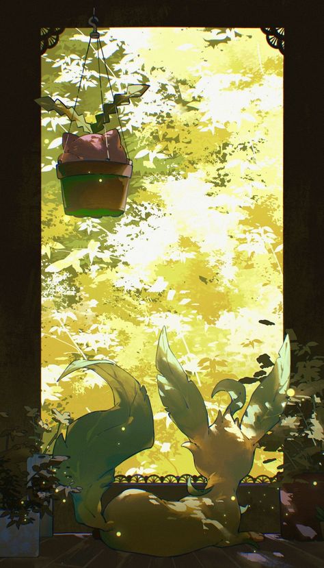 Pokemon Wallpaper for Mobile Phone (Leafeon) Leafeon Wallpaper Iphone, Subtle Pokemon Wallpaper, Autumn Pokemon Wallpaper, Cute Leafeon, Pokemon Lock Screen, Iphone Wallpaper Pokemon, Leafeon Pokemon, Grass Pokemon, Dog Pokemon