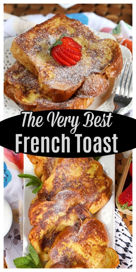 Best French Toast Recipe, Hearty Bread, French Toast Recipe Cinnamon, Awesome French Toast Recipe, The Best French Toast, French Toast Pancakes, Perfect French Toast, Homemade French Toast, French Toast Bake Recipe