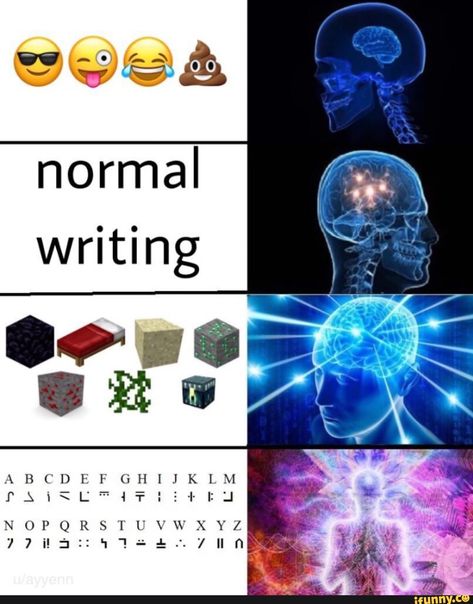 normal writing – popular memes on the site iFunny.co #writing #artcreative #normal #writing #pic Enchantment Table Language, Minecraft Language, Writing Memes, Minecraft Funny, Minecraft Memes, Gaming Memes, Disney Funny, Really Funny Memes, You Funny