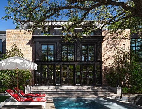 West Austin Home Designed by Fern Santini Sells for Millions - Tribeza Fern Santini, Weird Architecture, 1930s Bungalow, Morrison Hotel, Art Deco Chair, Deco Chairs, Austin Homes, Music Themed, Entry Foyer