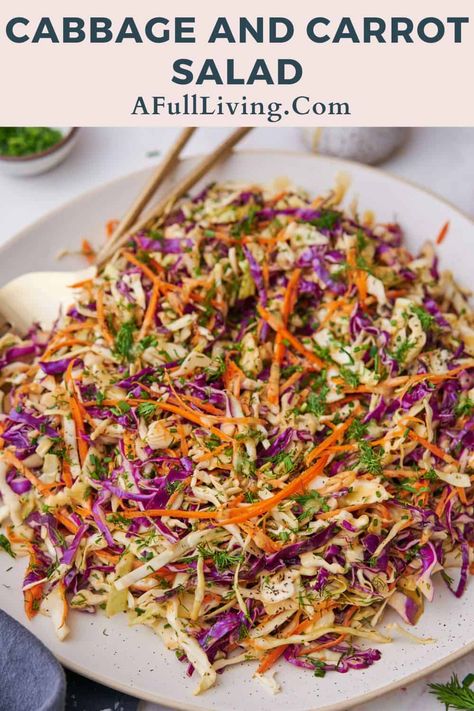 Enjoy a vibrant, refreshing cabbage and carrot salad, perfect for any occasion. With its simplicity, crisp textures, and natural sweetness, this easy-to-make dish offers a delicious and nutritious option for everyone. Carrot Cabbage Salad, Carrot Cabbage Salad Recipes, Carrot Cabbage Recipes, Cabbage Carrot Salad, Cabbage And Carrot Salad, Amazing Salads, Cabbage Carrot, Celery Salad, Carrot Salad Recipes