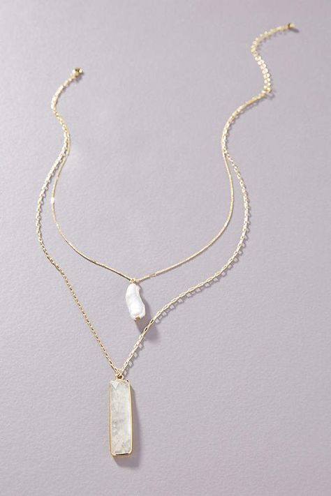 Quartz Layered Pendant Necklace By Anthropologie in White Size ALL Mineral Necklace, Gold Prom Dress, Floating Diamond Necklace, Crystal Diy, Elegant Evening Dresses, Gold Prom, Diamond Cross Necklaces, Coin Pendant Necklace, Rock Jewelry