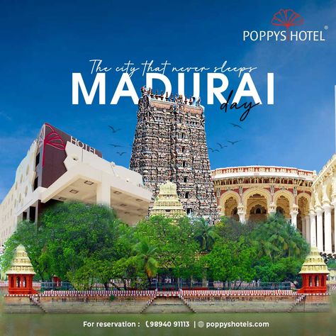 Happy Madurai Day! #maduraiday #happymaduraiday #poppys #Poppys #PoppysHotels #PoppysGroup #Hotels #Resorts Nature Iphone Wallpaper, Temple Pictures, Cute Fall Wallpaper, Madurai, City That Never Sleeps, Fall Wallpaper, Hotel, House Styles