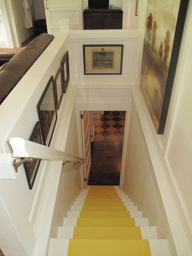 narrow stairs- lots of pictures Small Narrow Staircase Ideas, Narrow Stairs Ideas, Staircase Narrow, Narrow Enclosed Staircase Ideas, Narrow Stairwell, Panelled Staircase, Stairs Without Railing, Narrow Staircase Ideas, Enclosed Staircase Ideas