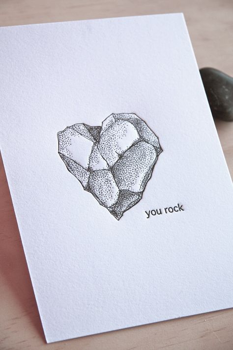 Love, Romantic gift You rock letterpress 5x7" art print, geology heart shaped rock, rock heart, illustration black and white ink made in Aus. $15.00, via Etsy. Led Zeppelin Tattoo, Heart Shaped Rocks, Rock Tattoo, Art Appliqué, Rock Rock, Heart Illustration, Abstract Illustration, You Rock, Letterpress Printing