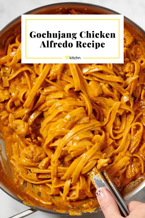 Gochujang Peanut Sauce, Gochujang Chicken Alfredo, New York Times Recipes Dinners, Boujee Dinner Recipes, Spicy Dinner Recipes Healthy, Uncommon Dinner Ideas, Simple Spicy Recipes, Fall Entree Recipes, Spicy Chicken Alfredo Pasta