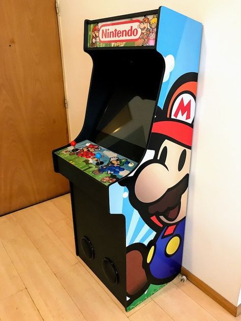 Arcade Games Diy, Pi Arcade, Arcade Cabinet Plans, Diy Arcade Cabinet, Retro Arcade Machine, Reading My Tea Leaves, Arcade Retro, Arcade Joystick, Retro Games Room