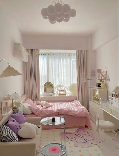 Two People Bedroom, Luxury Room Bedroom, Dream Apartment Decor, Dekorasi Kamar Tidur, Pastel Room, Preppy Room, Cute Bedroom Decor, Redecorate Bedroom, Cozy Room Decor