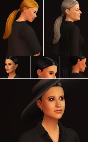 Rusty Nail: Ponytail Hairstyle Sims 4 Low Ponytail, Sims 4 Cc Hairstyles, Ponytail Hairstyle, Hairstyles Ponytail, Rusty Nail, David Sims, Sims 4 Mm, Sims 4 Downloads, Sims Hair