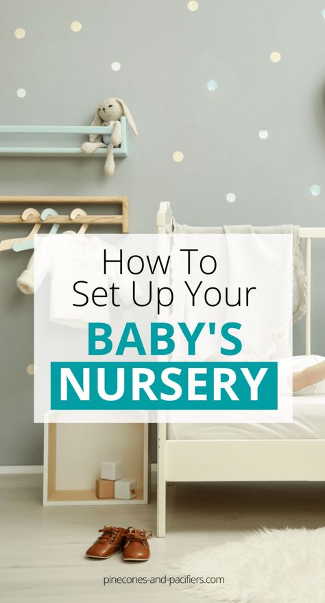 How To Set Up A Nursery, Nursery Set Up Layout, Organized Nursery, Nursery Tips, Nursery Set Up, Pregnant Life, Diaper Changing Station, Baby Registry Items, Newborn Needs