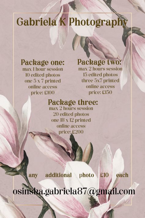 Price List of Photoshoot Photoshoot Price List, 5x7 Print, Photography Packaging, Photography Instagram, Price List, Layout Design, How To Make Money, Layout, Money