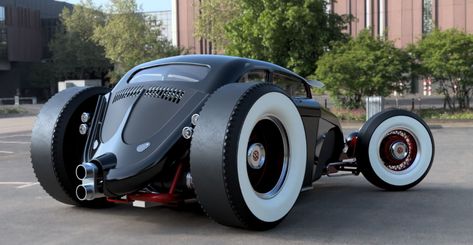 VW Hot Rod(s)|Autodesk Online Gallery Vw Rat Rod, Rat Rod Trucks, Rat Rod Cars, Custom Cars Paint, Vintage Volkswagen, Rat Rods Truck, Classic Cars Trucks Hot Rods, Vw Cars, Triumph Motorcycles