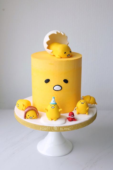 Gudetama Birthday Invitation, Balloon Dog Cake, Gudetama Birthday Party, Gudetama Party Ideas, Gudetama Birthday Theme, Gudetama Cookies, Gudetama Cake, Gudetama Party, Gudetama Birthday