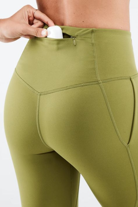 Trinity High-Waisted Utility Legging - | Fabletics Utility Leggings, Female Activewear, Job Clothes, Running Clothes Women, Fitness Outfits, Open Back Tank, Buy Leggings, Front Hand, Running Leggings