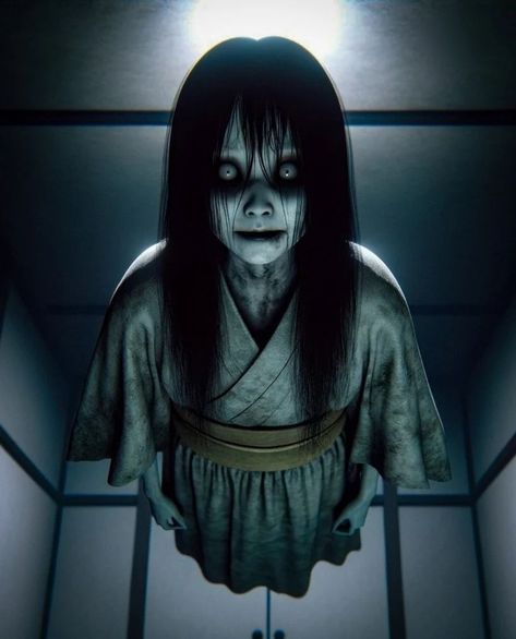 Sadako Yamamura, Ghost Tattoo, Scary Wallpaper, Horror Monsters, Horror Themes, Horror Tattoo, Dark Art Illustrations, Urban Legends, Scary Art