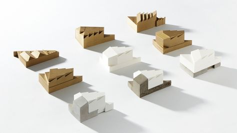 massing models to show intersection of mosque and gallery Modern Monastery, Massing Model, Hut Design, Conceptual Model Architecture, Architectural Ideas, Architectural Representation, Kentish Town, Architecture Models, Architecture Portfolio Design