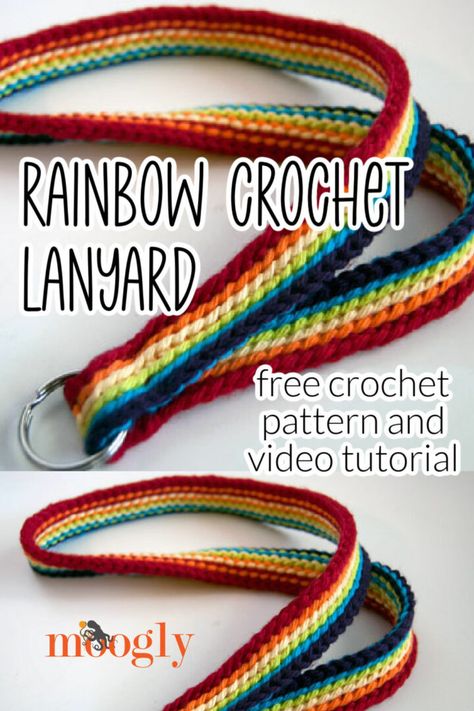 Lanyard Pattern Free, Crochet Lanyard Pattern, Lanyard Crochet, Lanyard Tutorial, Crochet Lanyard, Crochet Charts, Cute Lanyards, Sewing School, Crochet Tips