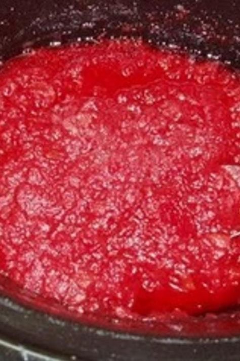 Crock Pot Red Hot Applesauce Red Hot Applesauce Crock Pot, Apple Sauce With Red Hots, Applesauce With Red Hots, Red Hot Applesauce, Apple Butter Uses, Crockpot Applesauce, Apple Butter Crock Pot, Apple Butter Recipe, Homemade Apple Butter