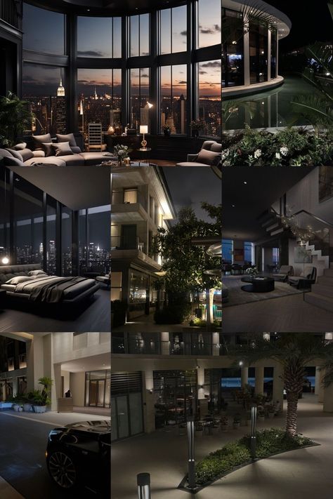 Nyc Penthouse Luxury Aesthetic, Luxury Penthouse Apartment Aesthetic, Modern Luxury Apartment Aesthetic, Luxury Condo Aesthetic, Expensive Apartment Aesthetic, Luxury Lifestyle Apartments, Dr House Aesthetic, Night Aesthetic Luxury, Luxury Penthouse Aesthetic