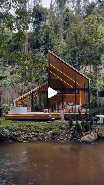 Chiangmai Thailand, A Frame Cabin, Cabin In The Woods, Cabin Design, About Art, Cabins In The Woods, Chiang Mai, In The Woods, Art And Architecture