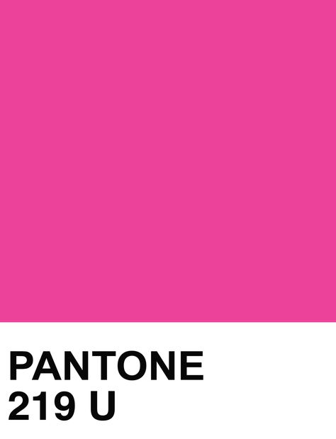 This is pantone 219 Bright Pink Pantone, Pink Pantone, Barbie Pink Color, Pantone Swatches, Pantone Palette, Bright Winter, Training Clothes, Colour Schemes, Pantone Color