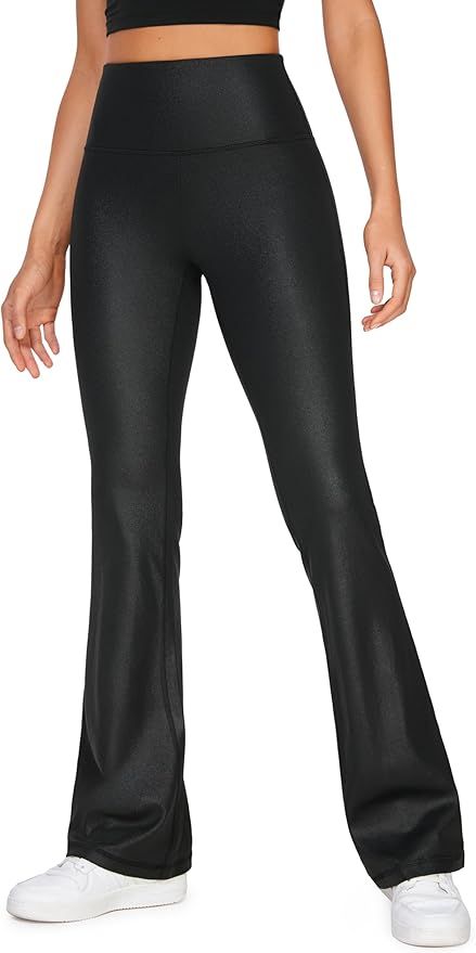 Crz Yoga, Flare Leggings, Christmas 2024, Leather Leggings, Yoga Women, Black Media, Yoga Pants, Shoes Jewelry, Top Styles