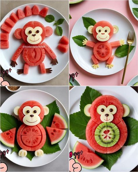 Chubby Seafood Easy Kids Breakfast, Dinner Kids, Fruit Ideas, Food Art For Kids, Childrens Meals, 2 Birthday Cake, Cute Fruit, Fun Kids Food, Food Crafts