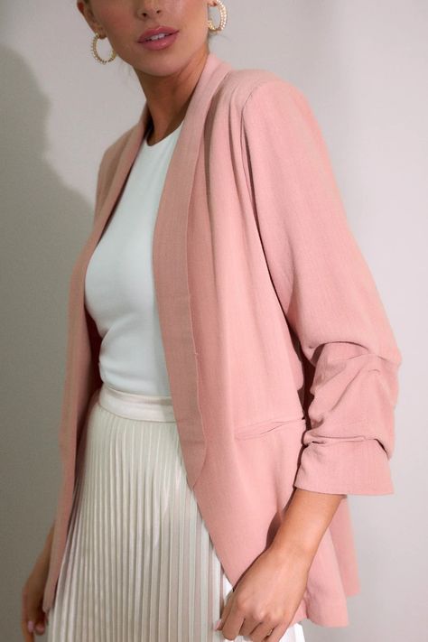 Search: 10 results found for "dusty rose" Dusty Pink Blazer, Preppy Girls, Rush Dresses, Cardigan Crop Top, Dusty Rose Color, Dress Bra, Pink Blazer, Friend Outfits, Pink Linen