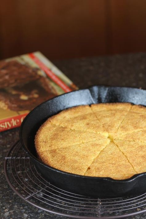 Southern Living's Buttermilk Cornbread is a simple cornbread using everyday ingredients. It is the perfect side for a bowl of soup or chili. Southern Buttermilk Cornbread Recipe, Sweet Buttermilk Cornbread Recipe, Southern Living Cornbread, Southern Cast Iron Cornbread, Brenda Gantt Cornbread, Homemade Buttermilk Cornbread, Buttermilk Skillet Cornbread, Gluten Free Cornbread Recipe, Southern Style Cornbread