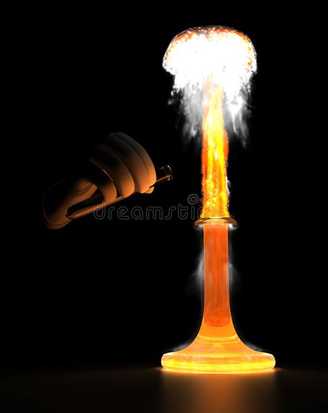 Chemical explosion. Barbie size nuclear explosion in laboratory #Sponsored , #Ad, #AD, #explosion, #laboratory, #nuclear, #Chemical Edison Light Bulbs, Stock Illustration, Stock Images