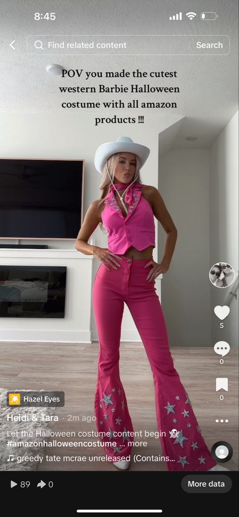 Margot Robbie Barbie Halloween costume western cowgirl Barbie Cowgirl Outfit Costume, Western Barbie Halloween Costume, Barbie Western Outfits, Diy Western Barbie Costume, Cowboy Barbie Costume, Western Barbie Costume, Cowgirl Barbie Outfit, Western Barbie Outfit, Cowgirl Barbie Costume