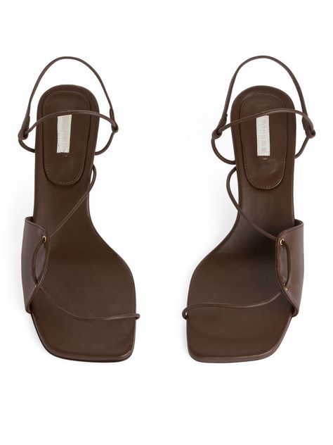 Shoes With Ankle Straps, Designer Summer Shoes, Chocolate Brown Sandals, Heels For Brown Dress, Dark Brown Heels, 2 Strap Sandals, Heels For Summer, Straps Sandals, Leather Strap Sandals