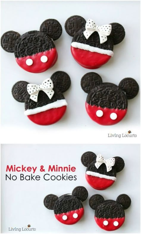 Christmas Cookies Kids, Mouse Cookies, Oreo Treats, Mickey Mouse Cookies, Disney Treats, Mickey Mouse Cake, Baby Shower Desserts, Oreo Pops, Covered Oreos