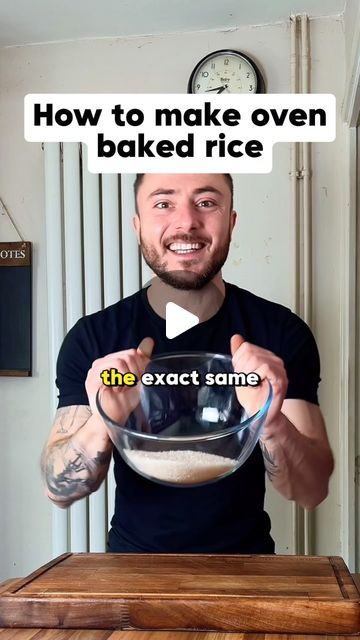 Meals with Max on Instagram: "How to make oven baked rice 🍚

#mealswithmax #rice #ricerecipe #ovenbakedrice #easyrecipe #cooking" How To Cook Rice In The Oven, Bake Rice In Oven, Baked Rice Recipes Oven, Rice In Oven, Oven Baked Rice, Pizza Dishes, Rice Bake Recipes, Rice In The Oven, Cooking Instagram