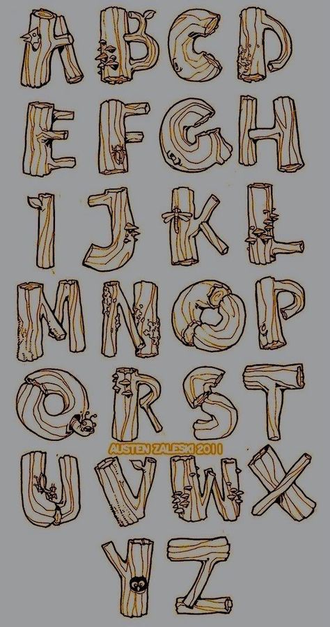 Wood Font Alphabet, Typography Letters Alphabet, Alfabet Art, Abc Fonts, Font Abc, Abc Lettering, Wood Typography, Wood Lettering, Free Business Logo