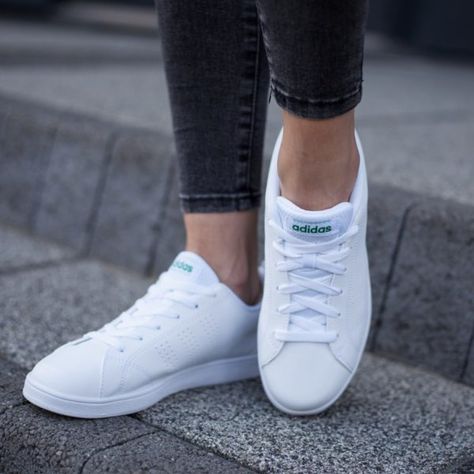 The Five Best Adidas NEO Models out Today Adidas Advantage Outfit, Adidas Neo Advantage, Adidas White Shoes, Adidas Advantage, Celebrity Closets, Trendy Shoes Sneakers, Adidas Shoes Women, Adidas Neo, Tennis Fashion