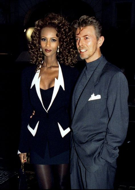 David Bowie Iman, David Bowie Wife, Iman Bowie, Iman And David Bowie, David Bowie Starman, Bowie Starman, Sweet Love Story, Marriage Photos, 25th Wedding Anniversary