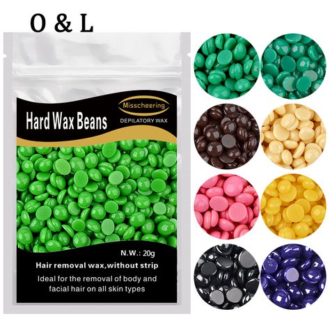 20g Tea Tree Hard Wax Beans No Strip Depilatory Hot Film Magic Easily Hard Wax Pellet Waxing Bikini Hair Removal Bean Nose Hair Removal, Hard Wax Beans, Wax Beans, Hair Removal Diy, Wax Bean, Remove Wax, Beauty Makeover, Diy Wax, Essential Oil Plants