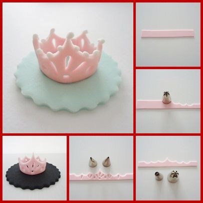 Princess's Tiara Fondant Butterfly, High Heel Cupcakes, Ipoh Perak, Fondant Techniques, Chocolate Raspberry Cake, Princess Cupcakes, Fondant Baby, Cake Topper Tutorial, Raspberry Cake